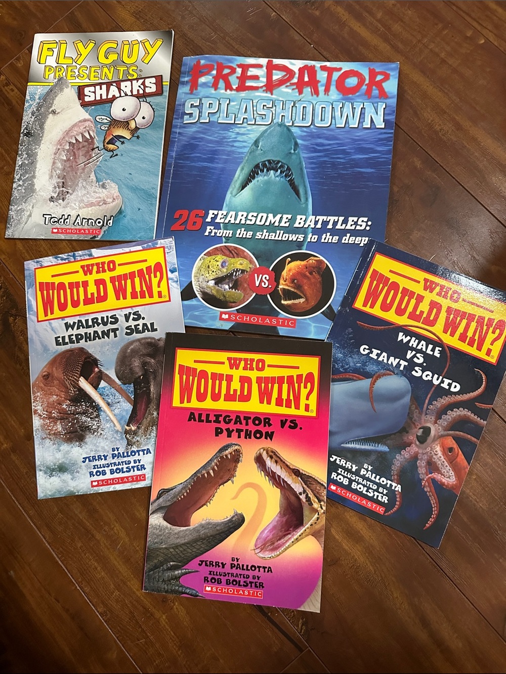 5 Animal Battle Books Who Would Win Fly Guy Sharks Predator Splashdown